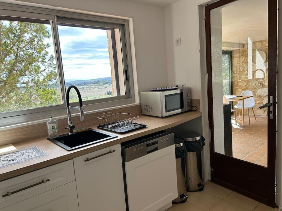Grand T2 Bis Avec Terrasse Et Vue Apartment Portel-des-Corbieres Luaran gambar